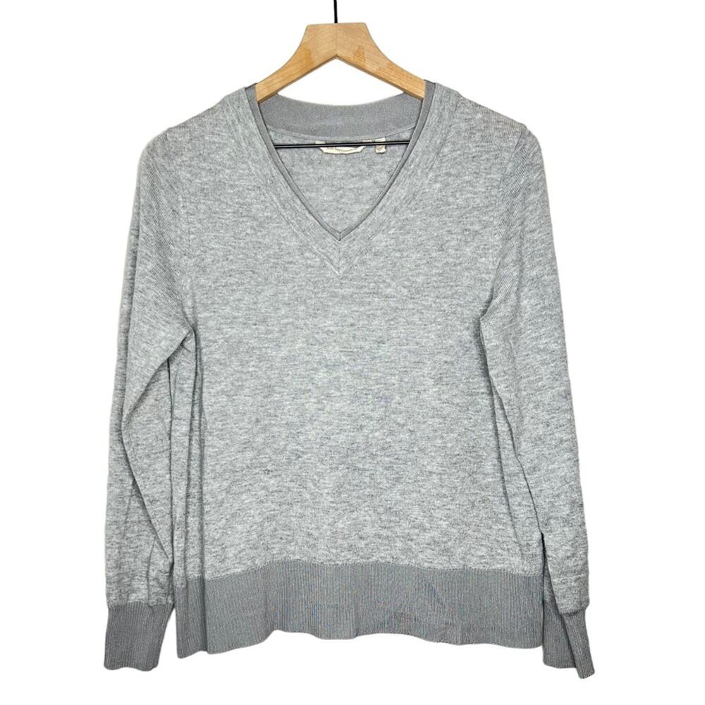 Soft Surroundings Tressa sweater gray wool alpaca blend size M